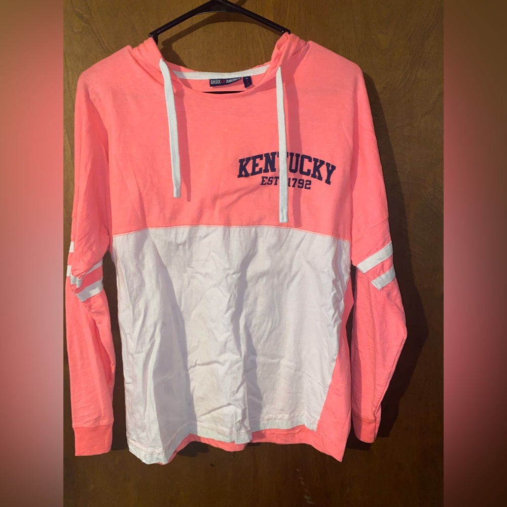 Womens long sleeve hooded Tshirt